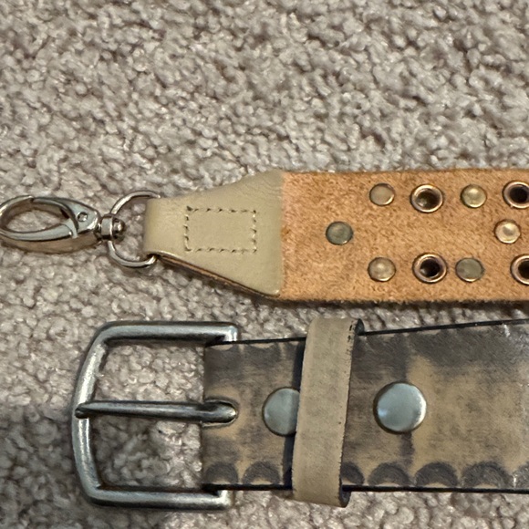 Tan and Black Embroidered Belts - Picture 2 of 3